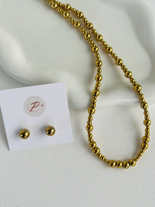 Gold Bead Chain set