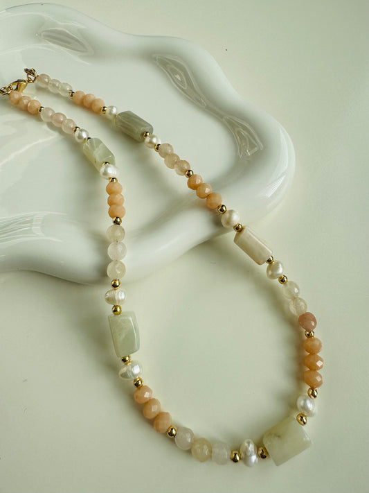 White Moonstone Necklace