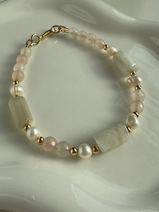 White moonstone bracelet