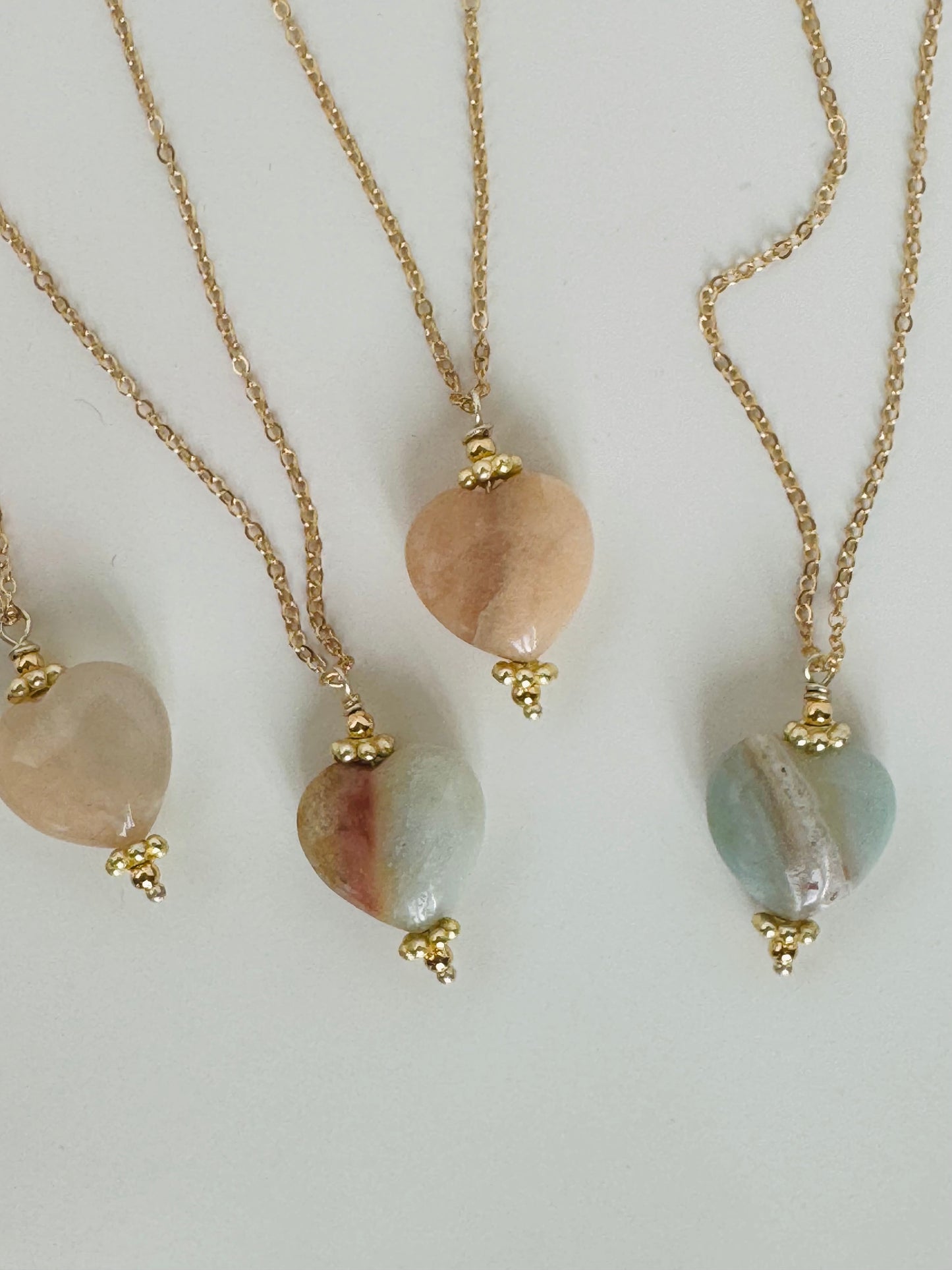 Gemstone Heart Necklace