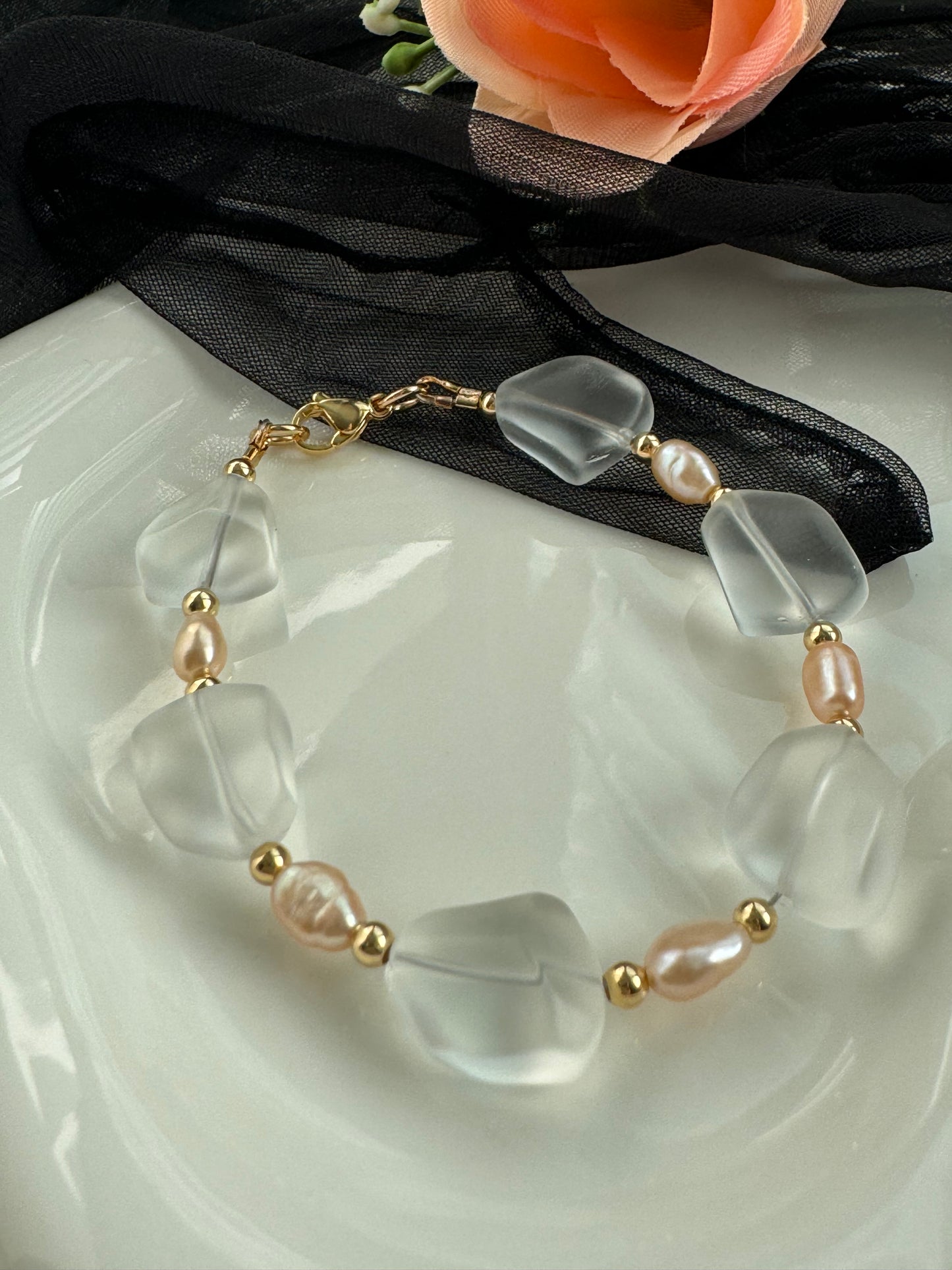 Crystal Pearl bracelet