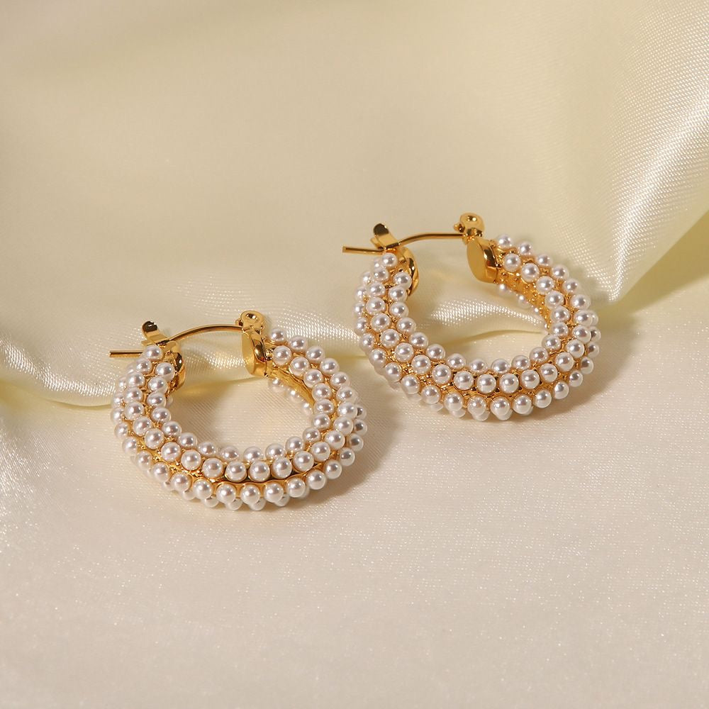 Pearl Hoops