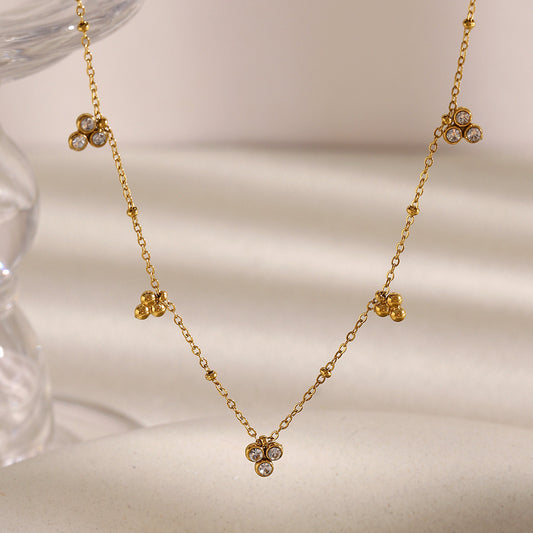 Zirconia Dots necklace