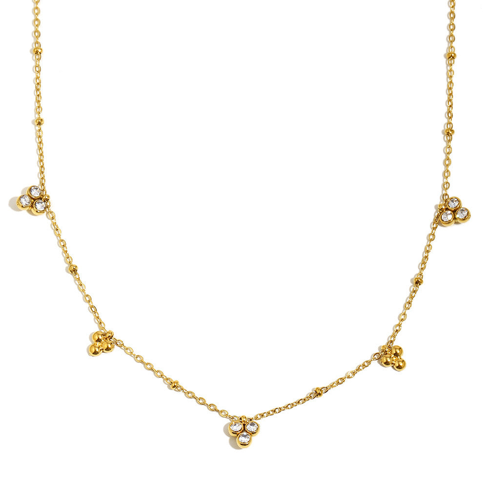 Zirconia Dots necklace