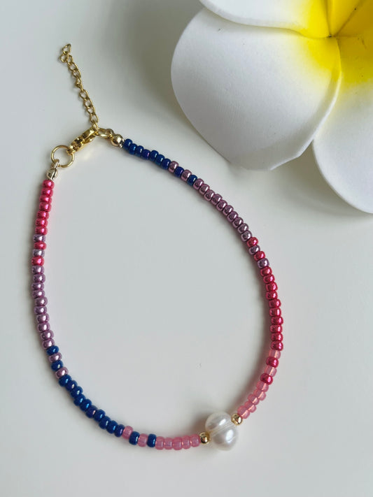 Purple Sunset Anklet