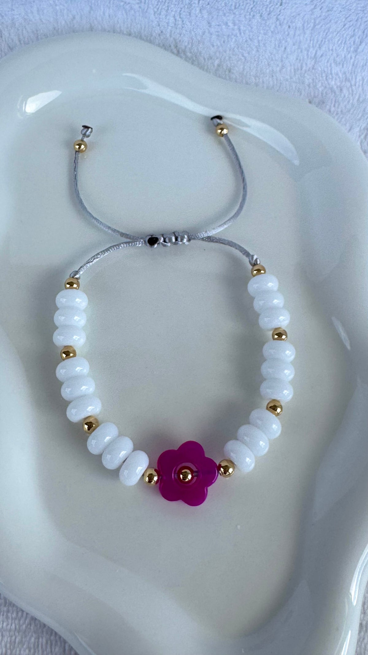 Crystal flower bracelet