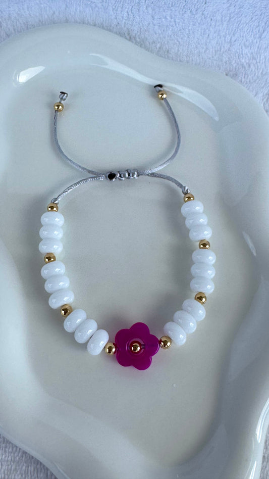Crystal flower bracelet