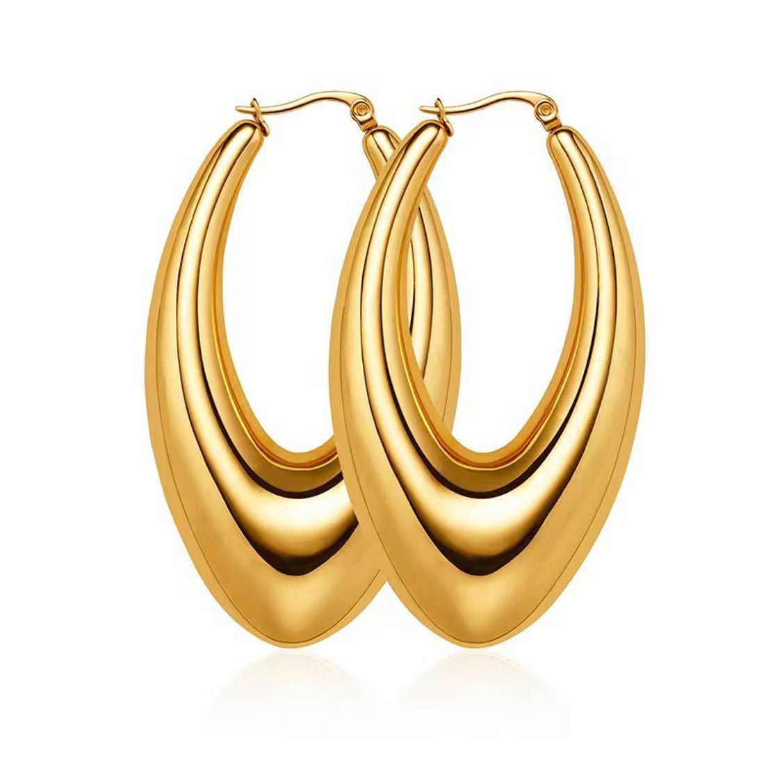 Oval earrings