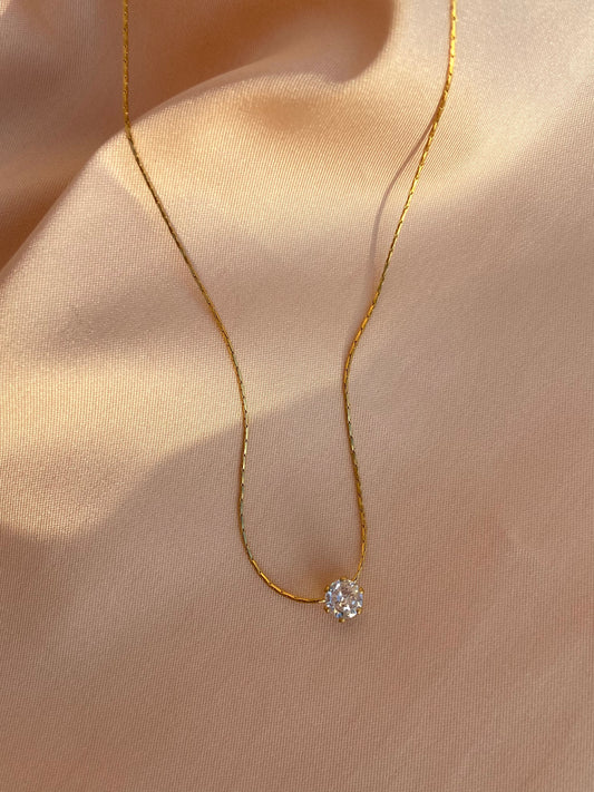 Tiny Diamond Necklace