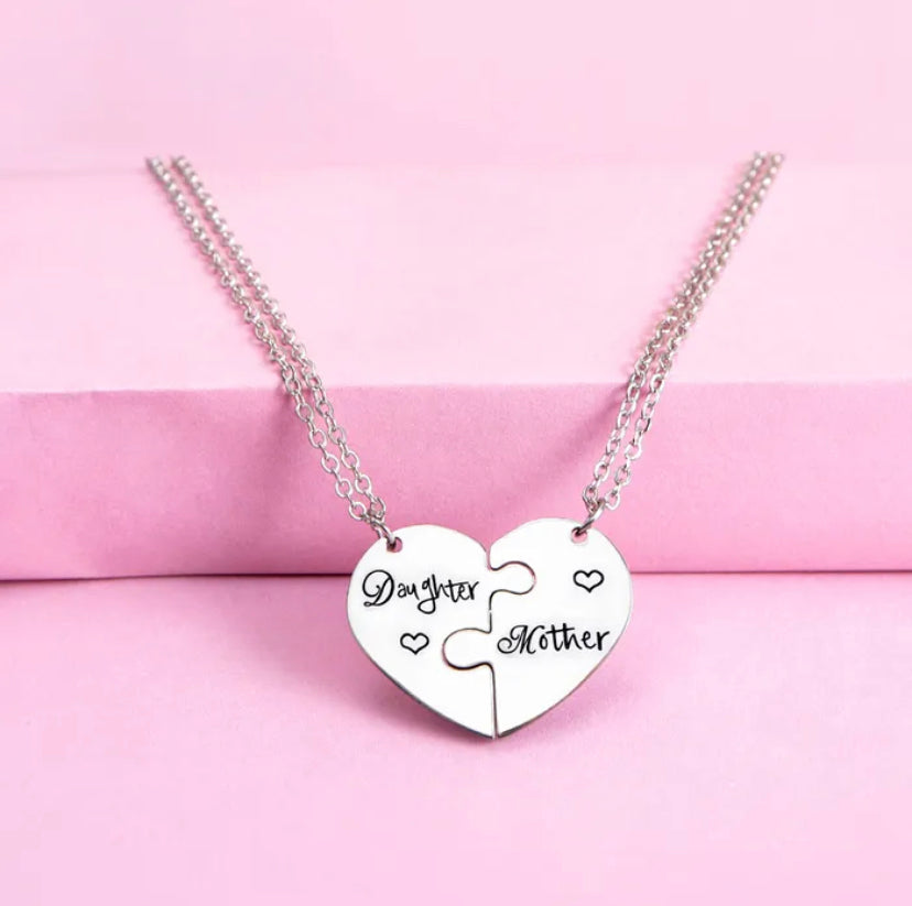 Mom and Daughter Necklace