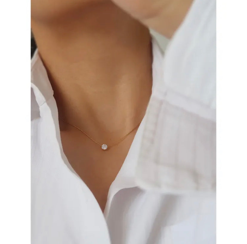 Tiny Diamond Necklace